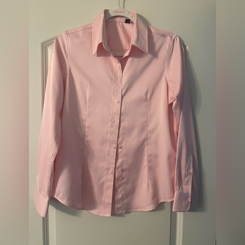 Design in Italy Designer Pink Button-Up Shirt